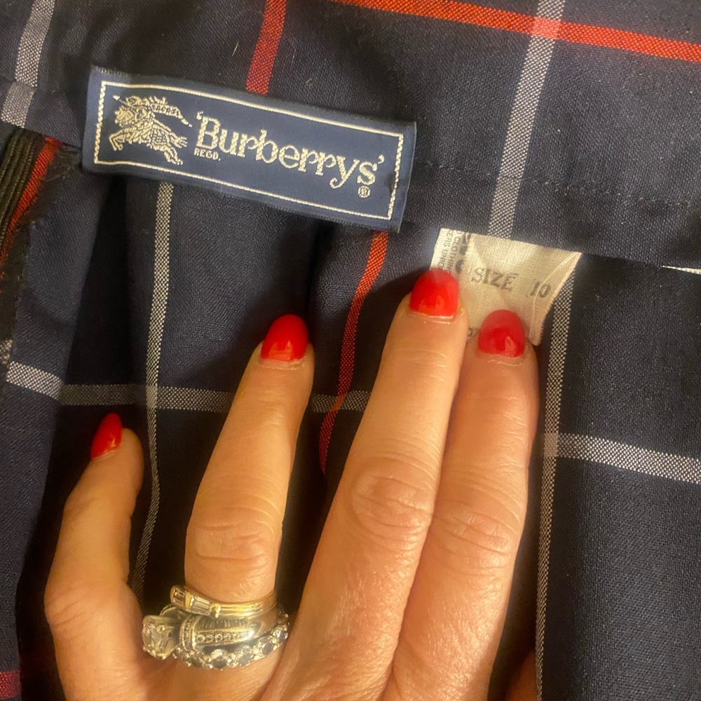 Vintage Burberry pleated skirt
